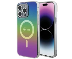 Apple iPhone 15 Pro Guess dėklas IML Iridescent MagSafe (GUHMP15LHITSK) juodos spalvos