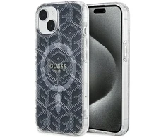 Dėklas Guess GUHMP15MHGCUSTGK iPhone 15 Plus | 14 Plus 6.7" juoda|juodas hardcase IML GCube MagSafe