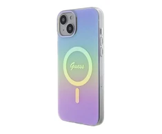 GUESS GUHMP15SHITSU IPHONE 15/14/13 6.1" VIOLETINIS / VIOLETINIS KIETAS DĖKLAS IML IRIDESCENT MAGSAFE