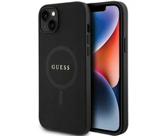 Dėklas GUESS GUHMP15SPSAHMCK IPHONE 15/14/13 6.1 "Juodas / Juodas HARDCASE SAFFIANO MAGSAFE