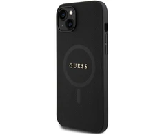 Dėklas GUESS GUHMP15SPSAHMCK IPHONE 15/14/13 6.1 "Juodas / Juodas HARDCASE SAFFIANO MAGSAFE