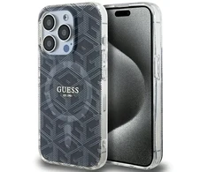 Dėklas Guess GUHMP15XHGCUSTGK iPhone 15 Pro Max 6.7" juoda juodas hardcase IML GCube MagSafe