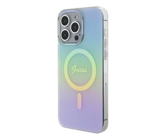 Dėklas GUESS GUHMP15XHITSQ IPHONE 15 PRO MAX TURQUOISE / TURQUOISE HARDCASE IML IRIDESCENT MAGSAFE