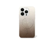 Guess IML Glitter Gradient MagSafe Apple iPhone 16 Pro Case – dėklas telefonui rudos spalvos