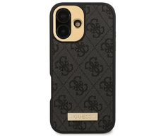 Guess 4G Logo Plate MagSafe Case Apple iPhone 16 Pro - dėklas telefonui juodos spalvos