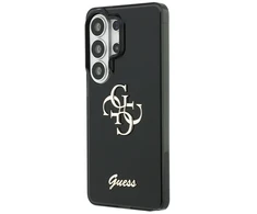 Dėklas Guess IML 4G Script Metal Logo phone case for Samsung Galaxy S26 Ultra (S948) juodas