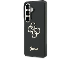 Dėklas Guess IML 4G Script Metal Logo phone case for Galaxy S26 (S942) juodas