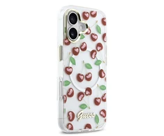 Guess IML Glitter Cherry MagSafe dėklas skirtas Apple iPhone 17