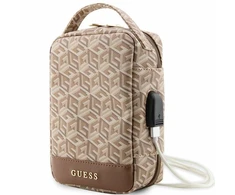 Guess krepšys GCube Stripes (GUHBHGCFSEW) rudos spalvos