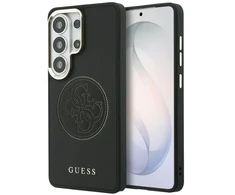Guess PU perforuotas 4G logotipo telefono dėklas Samsung Galaxy S26 Ultra (S948) juodas