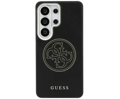 Guess PU perforuotas 4G logotipo telefono dėklas Samsung Galaxy S26 Ultra (S948) juodas