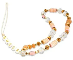 Guess virvelė telefonui GUSTBOHP rudos spalvos Beads Bohemia