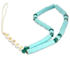 Guess Phone Strap GUSTPEARP mėlynas Heishi Beads