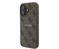Guess PU 4G Classic Logo MagSafe dėklas skirtas Apple iPhone 16 Plus Brown