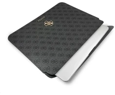 Guess PU 4G metalinis kompiuterio dėklas su logotipu, 13" pilkas