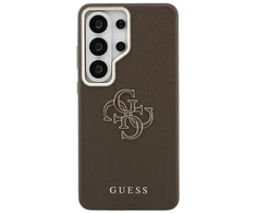 Dėklas Guess PU 4G Resin Metal Logo phone case for Samsung Galaxy S26 Ultra (S948) ruda