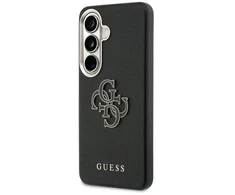 Dėklas Guess PU 4G Resin Metal Logo phone case for Samsung Galaxy S26+ (S947) juodas