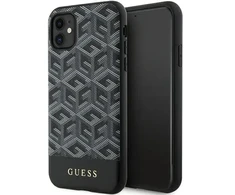 Guess PU G Cube telefono dėklas su MagSafe palaikymu, skirtas iPhone 11, juodas