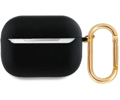 Guess PU Grained Classic Logo Apple AirPods Pro 2 dėklas jūsų ausinėms juodos spalvos