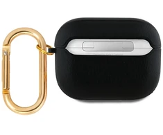 Guess PU Grained Classic Logo Apple AirPods 3 dėklas jūsų ausinėms juodos spalvos
