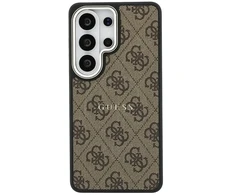 Dėklas Guess PU Leather 4G Gold Frame phone case and for Samsung Galaxy S26 Ultra (S948) ruda