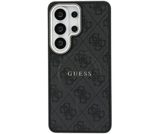 Dėklas Guess PU Leather 4G Gold Frame phone case with MagSafe support for Samsung Galaxy S26 Ultra (S948) juodas