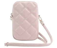 Guess krepšys su užtrauktuku Quilted 4G (GUWBZPSQSSGP) rožinės spalvos
