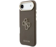 Guess PU Resin Logo dėklas skirtas Apple iPhone Air Brown