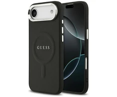 Guess PU Saffiano MagSafe dėklas skirtas Apple iPhone Air juodos spalvos