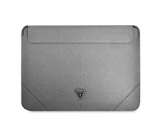 įmautė kompiuteriui Guess Saffiano Triangle Logo (GUCS14PSATLG) sidabro spalvos