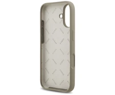 Guess Silicone Big 4G Script dėklas skirtas Apple iPhone 17 rudos spalvos