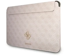 Guess PU 4G Metal Logo Computer Sleeve 13" Rožinė