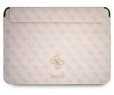 Guess PU 4G Metal Logo Computer Sleeve 13" Rožinė