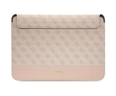Dėklas kompiuteriui 14" Guess 4G Stripe Metal Logo (GUCS14PS4SGP) rožinės spalvos