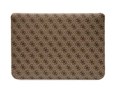 Dėklas kompiuteriui 14" Guess 4G Stripe Metal Logo (GUCS14PS4SGW) rudos spalvos
