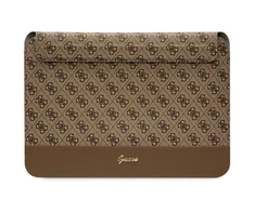 Dėklas kompiuteriui 14" Guess 4G Stripe Metal Logo (GUCS14PS4SGW) rudos spalvos