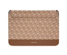 Nešiojamo kompiuterio dėklas 16" Guess GCube Stripes (GUCS16HGCFSEW) rudos spalvos