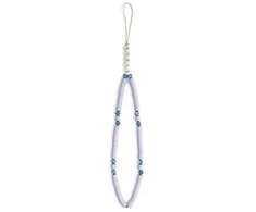 Guess zawieszka GUSTPEARU Phone Strap lilak lilac Heishi Beads