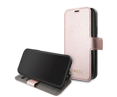 Dėklas Guess Apple iPhone 12/12 Pro 6.1 Iridescent Book Case Rožinė