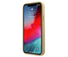 GUESS GUHCP12SPUVQTMLBE KIETAS DĖKLAS V dygsniuotas KOLEKCIJA IPHONE 12 MINI 5,4" AUKSO