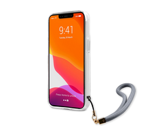 GUHCP13LKMABBL Guess TPU marmurinio dryžio dėklas iPhone 13 Pro mėlynas