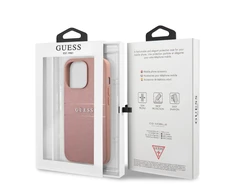 Apple iPhone 13 Pro Max 6,7" Guess dėklas Saffiano Stripe GUHCP13XPSASBPI rožinės spalvos