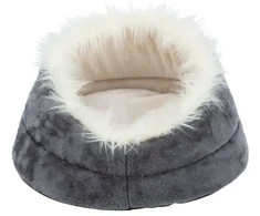 Trixie Minou bed, round, ø 47 × 26 cm, pilkas/light pilkas