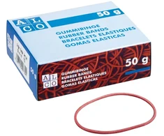 Guminės juostelės pinigams perrišti ALCO, D25 mm, 50 g, raudonos spalvos