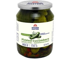 Gurķi marinēti KITCHEN MASTERS, 660g/330g