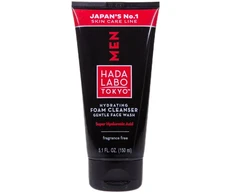Hada Labo Tokyo Men Hyaluronic Acid Eliminates Impurities Cleansing Foam, 150 ml