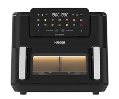 Gruzdintuvė Haeger AF-D10.010B Super Cook Digital Air Fryer 10L ( 2 x 5L ) 2600W