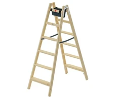 Hailo dvipusės kopėčios H77 ComfortLine / medinės / 2x6 laipteliai