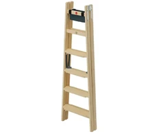 Hailo Double-sided ladder H77 ComfortLine / wooden / 2x6 steps