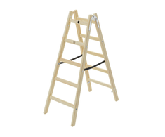 Hailo Dvipusės kopėčios H40 StandardLine | medinės | 2x5 pakopų